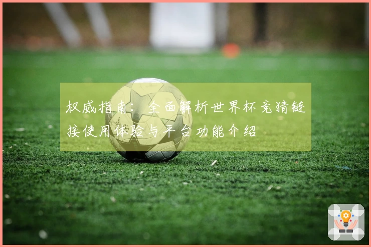 权威指南：全面解析世界杯竞猜链接使用体验与平台功能介绍